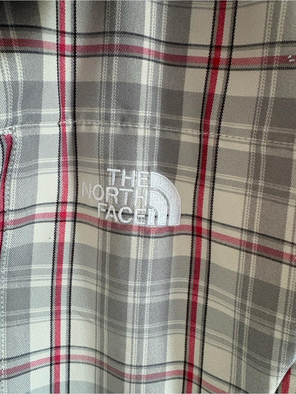 The North Face Light Gray Plaid-Accent Fleece Jacket - Picture 3 of 6